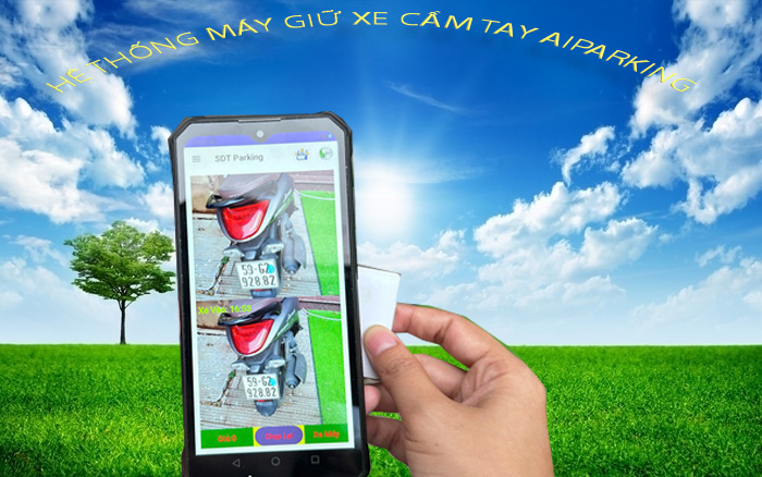 Máy giữ xe cầm tay di động
