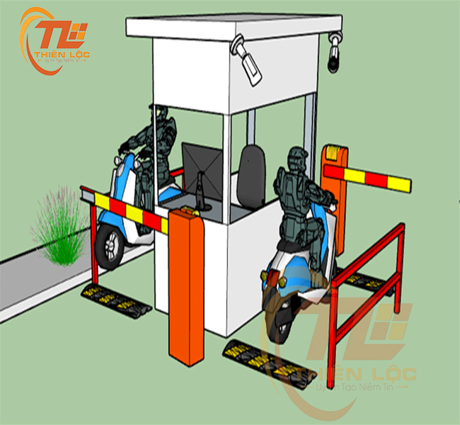máy giữ xe quẹt thẻ